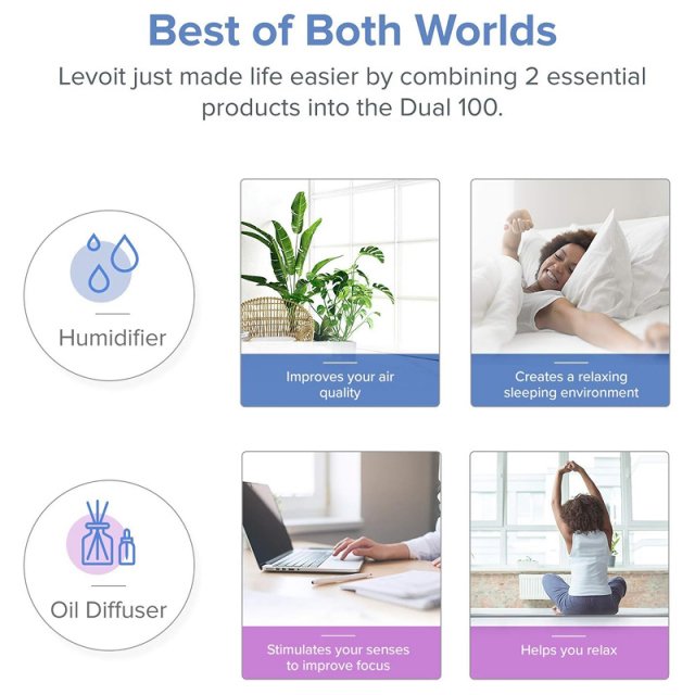 1.8L Cool Mist Humidifier with Essential Oil Diffuser for Rooms up to 260 Sq. Ft. - Image 5