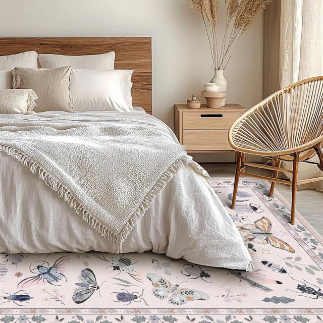 Ultra Soft Washable Non-Slip Faux Wool Area Rug for Kids, Pets & High-Traffic Rooms - Image 4