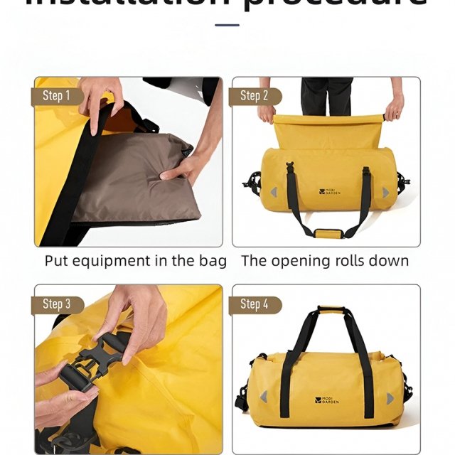 Multifunctional Waterproof Camel Bag with Reflective Stripe for Outdoor Adventures - Image 3
