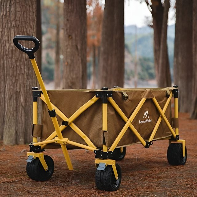 Heavy-Duty Folding Utility Cart with Adjustable Handle - Image 3