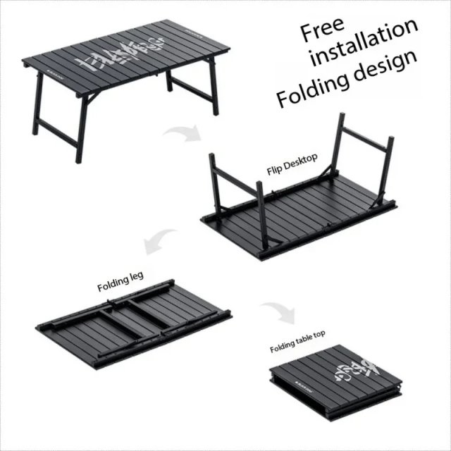 Portable Folding Aluminum Alloy Camping Table – Lightweight Outdoor Picnic Table - Image 3