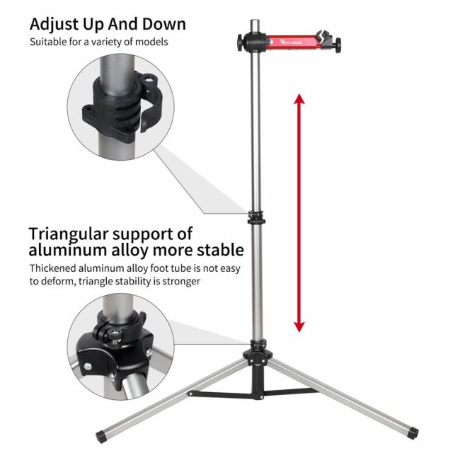 Adjustable Foldable Aluminum Bike Repair Stand – Lightweight & Pro-Grade - Image 3