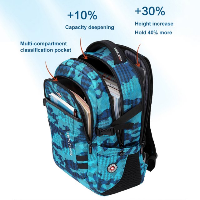 Waterproof 17.3" USB Laptop Backpack for Men & Women - Travel, School, Business - Image 6