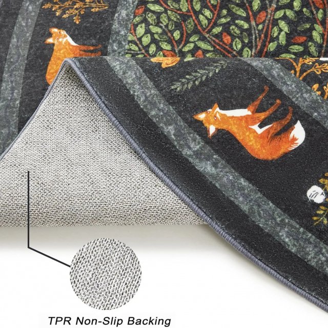 Cute Abstract Tropical Jungle Rug - Image 8