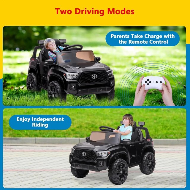 12V Kids Ride On Truck with Remote Control, LED Lights, Suspension & 3 Speeds - Image 5