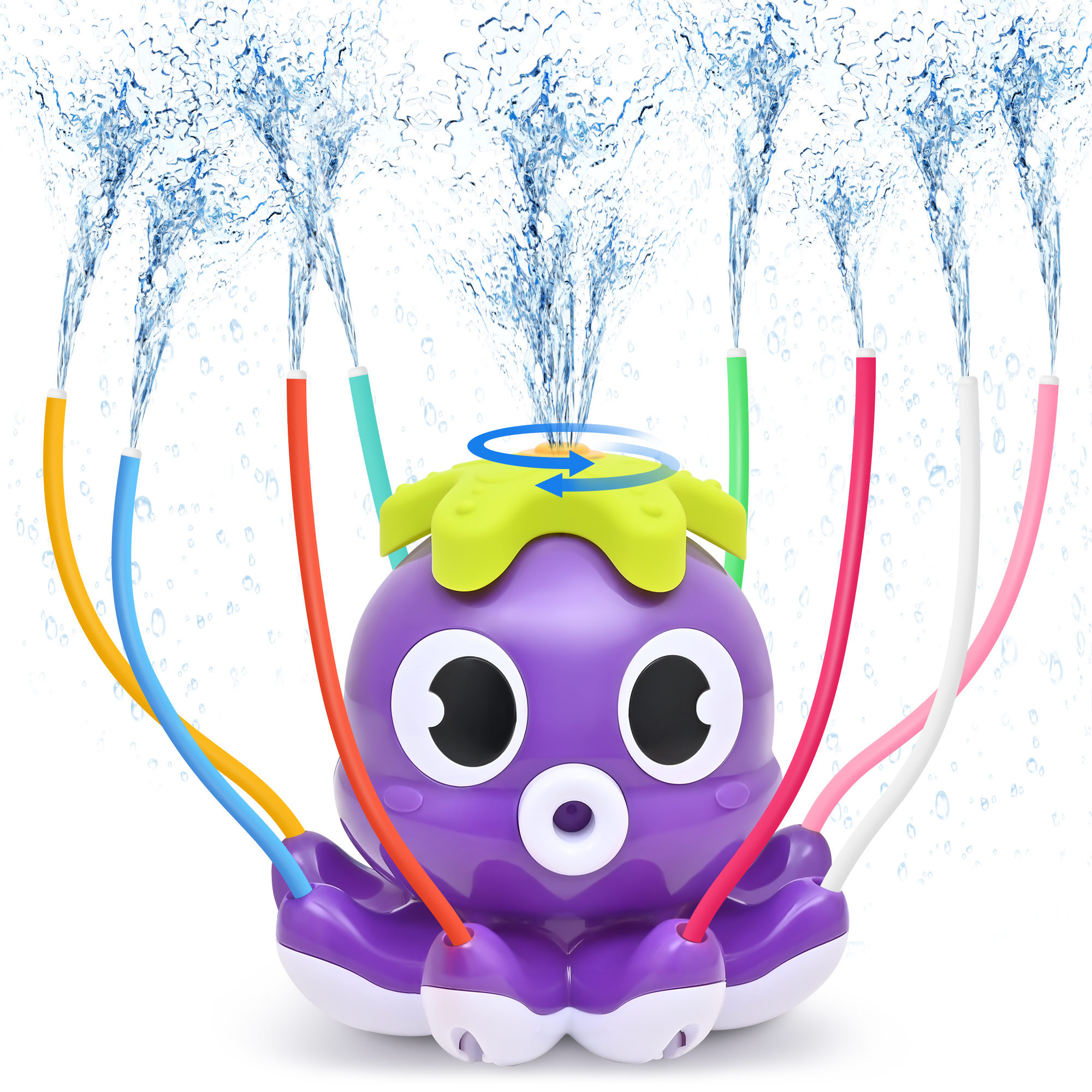 Space Rocket Octopus Sprinkler Water Toy