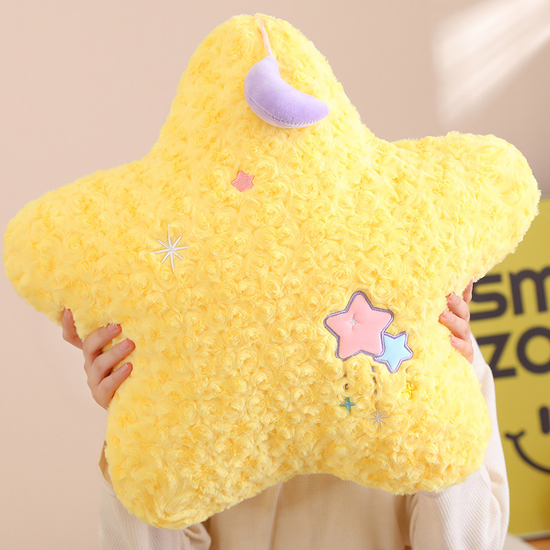 Cute Yellow Stars & Purple Moon Plush Doll - 18" Soft Stuffed Toy for Kids - Image 7