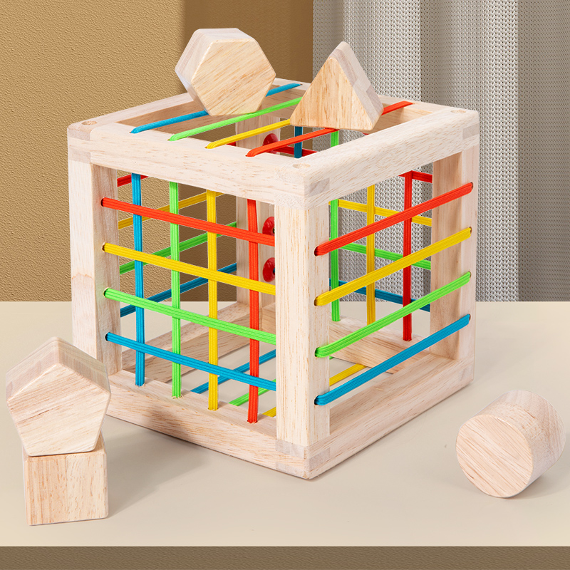 Sensory Shape Sorting Cube for Toddlers