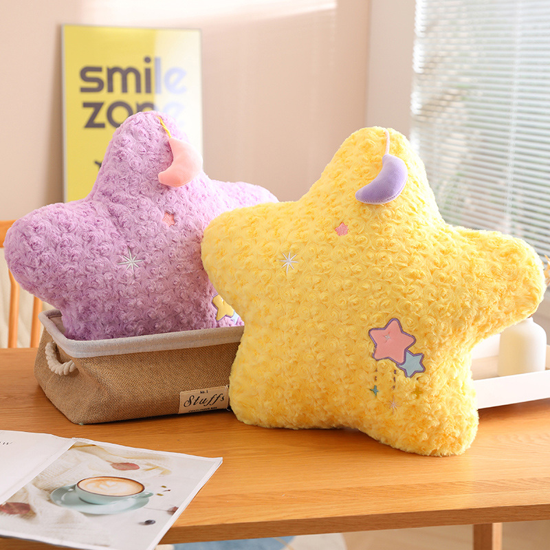 Cute Yellow Stars & Purple Moon Plush Doll - 18" Soft Stuffed Toy for Kids - Image 5