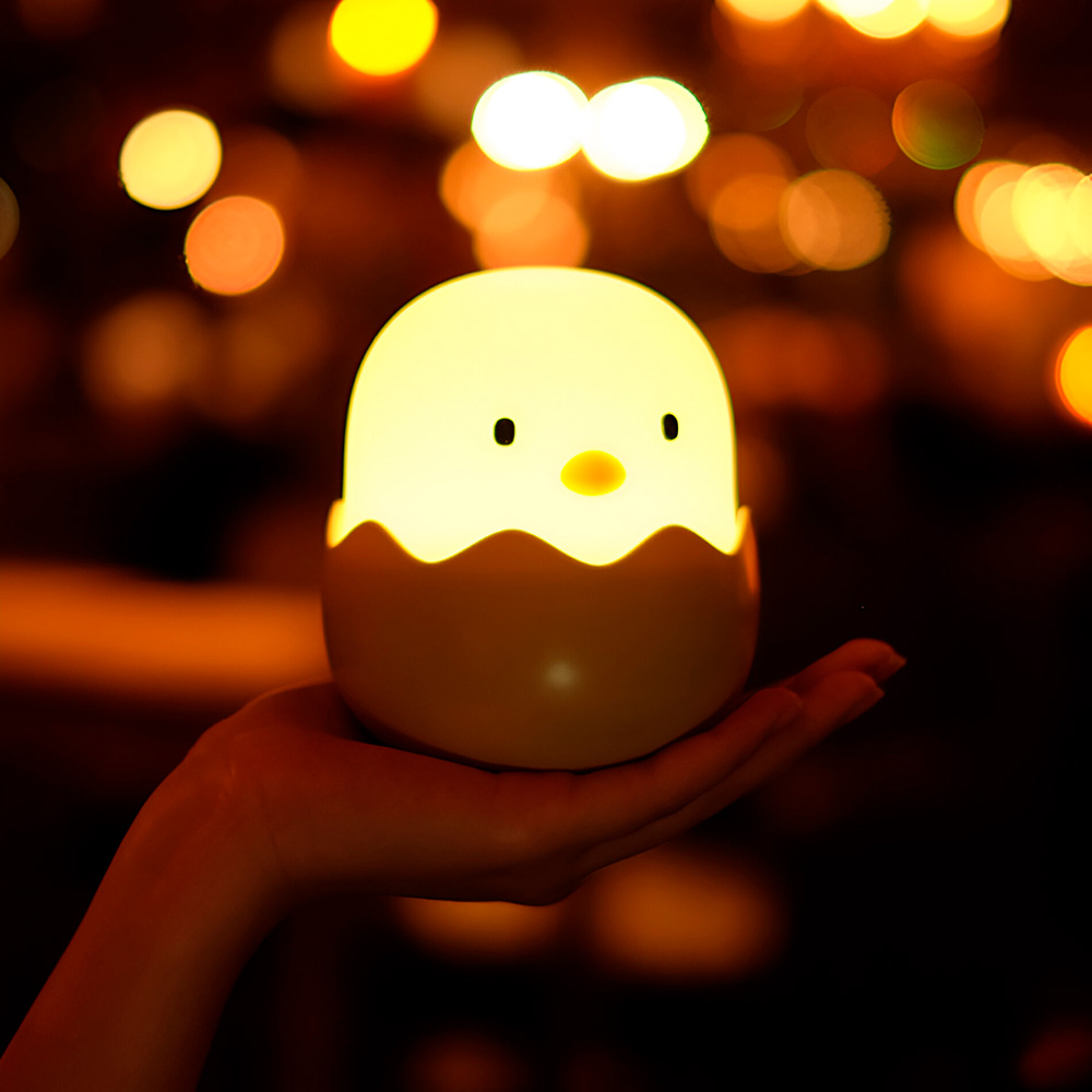 Duck Silicone Night Light for Kids – Touch Sensor, Rechargeable, Cute Chick Lamp - Image 5
