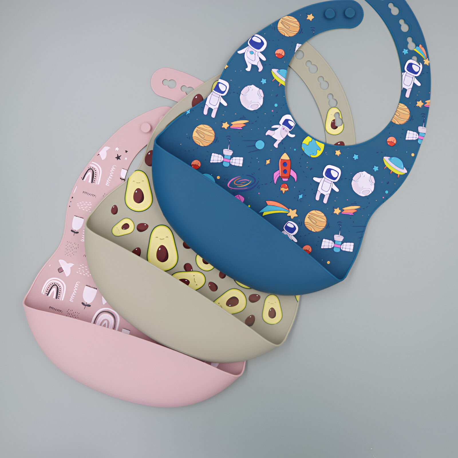 Eco-Friendly Silicone Baby Bibs - Image 2
