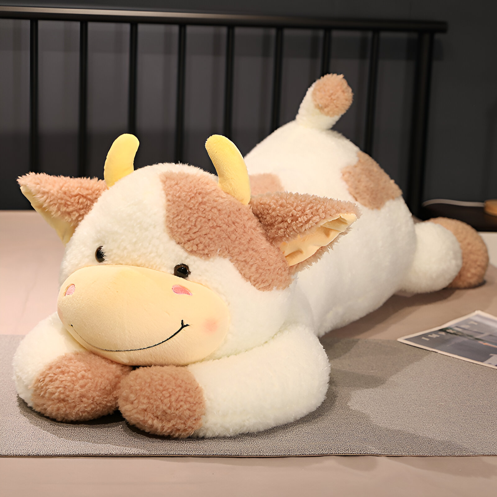 Cute Milk Cow Plush Toy – Soft Stuffed Animal Pillow for Girls and Kids - Image 4