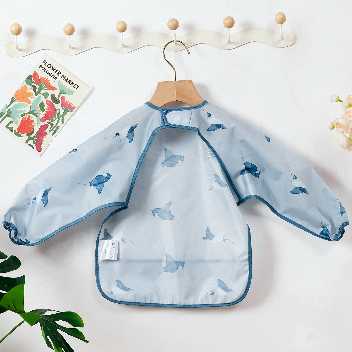 Waterproof Long Sleeve Baby Bib - Image 3