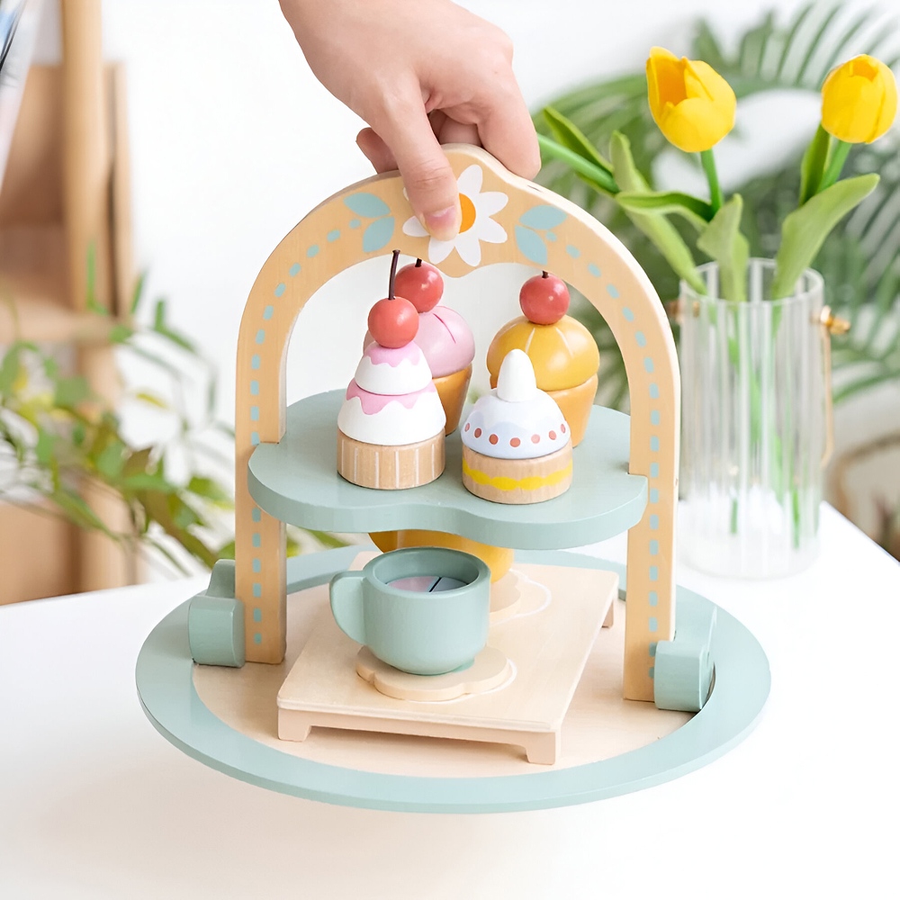 Wooden Afternoon Tea Set for Kids - Image 4