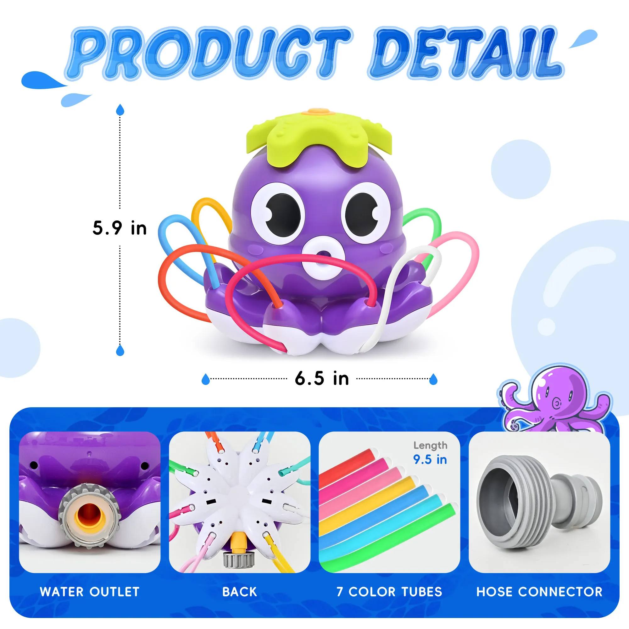 Space Rocket Octopus Sprinkler Water Toy - Image 5