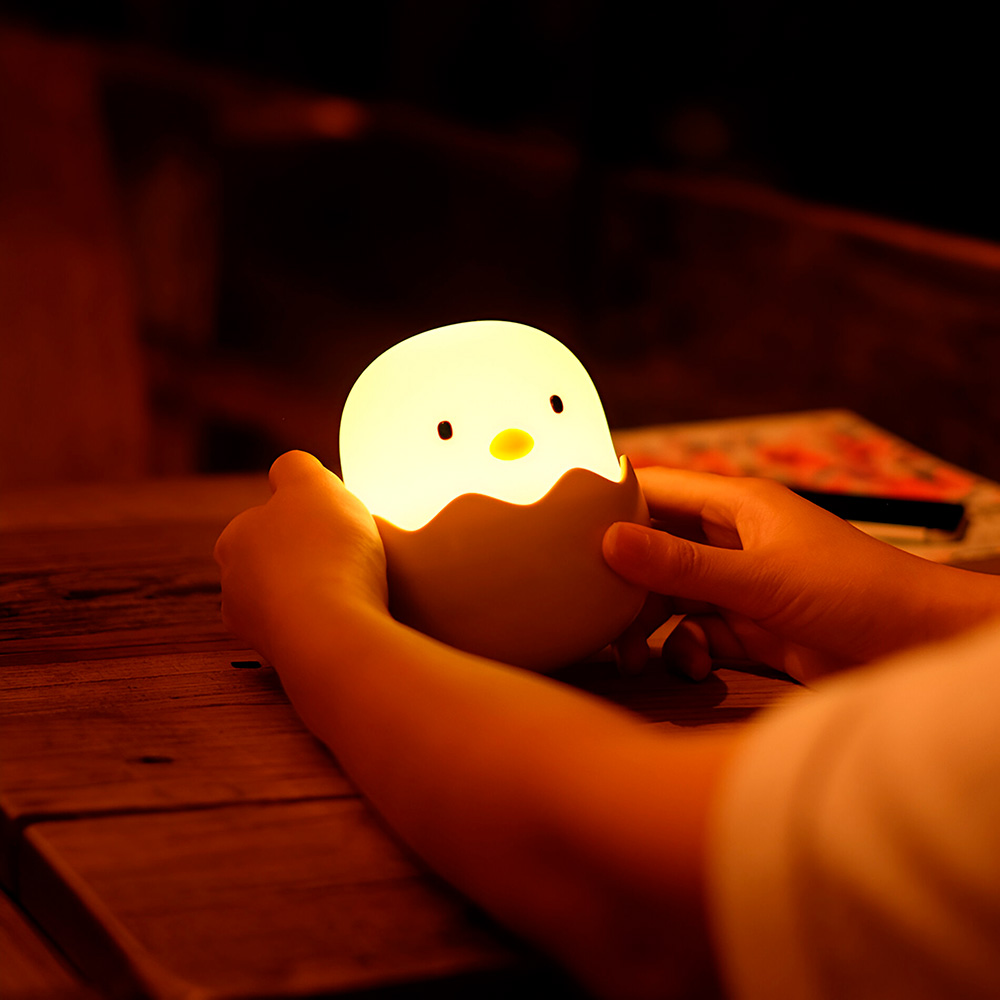 Duck Silicone Night Light for Kids – Touch Sensor, Rechargeable, Cute Chick Lamp - Image 6