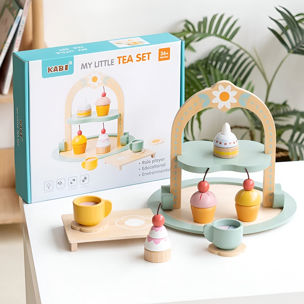 Wooden Afternoon Tea Set for Kids - Image 6
