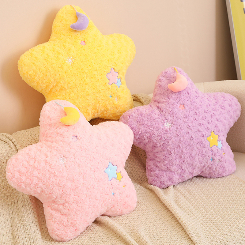 Cute Yellow Stars & Purple Moon Plush Doll - 18" Soft Stuffed Toy for Kids - Image 4