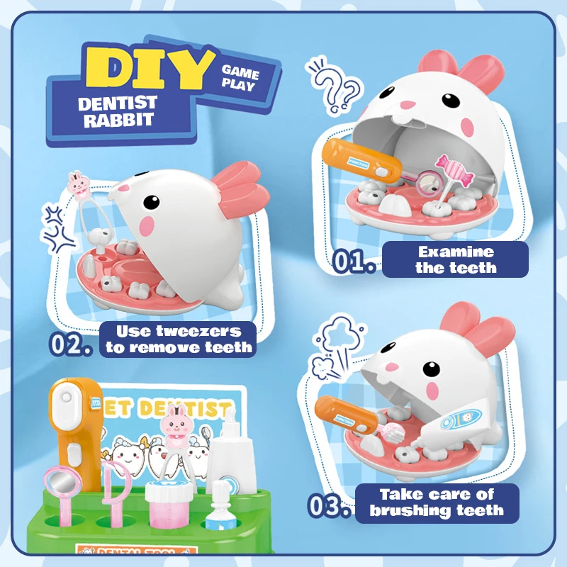 Kids Dentist Toy Set with Light - Image 4