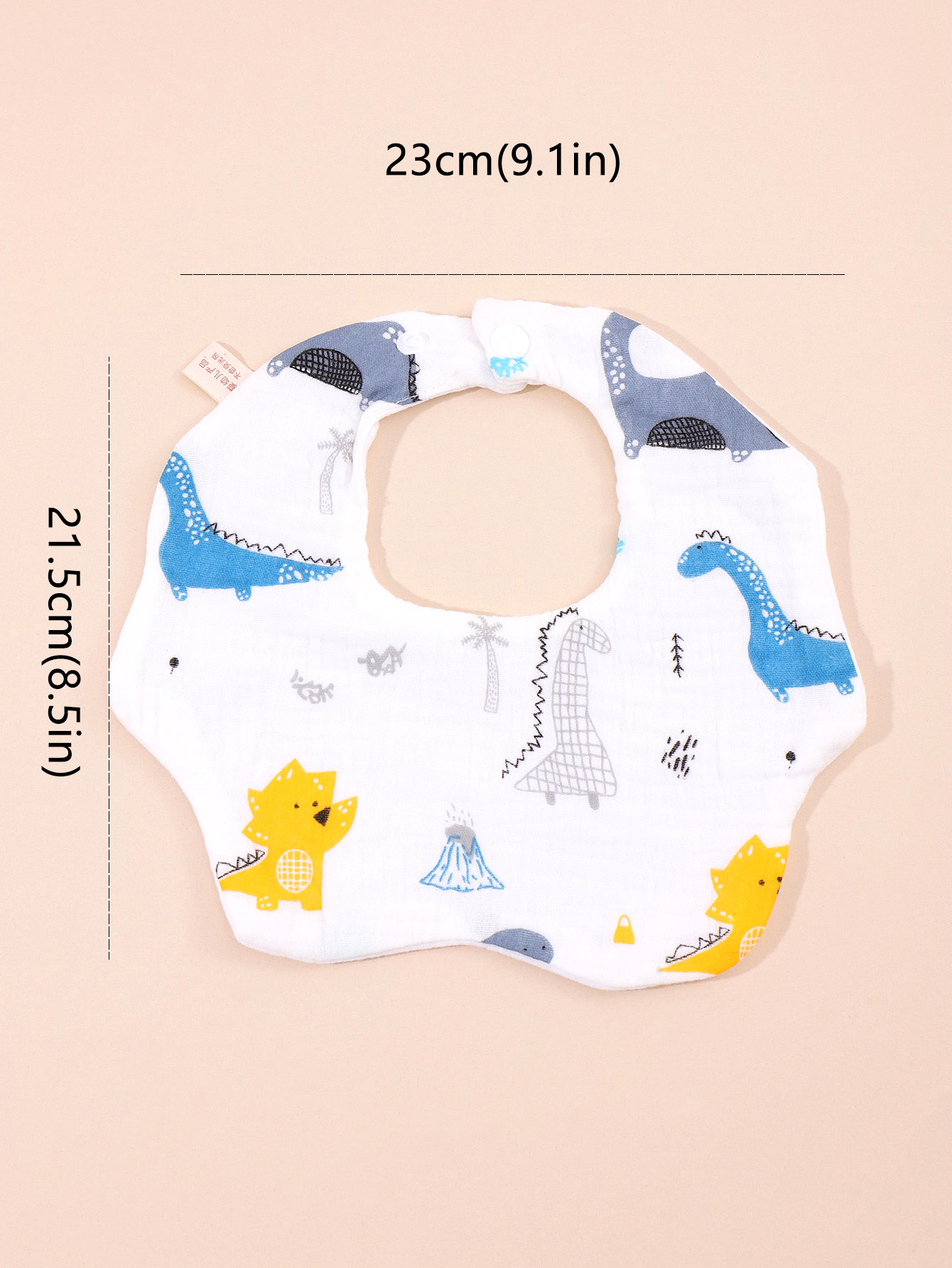 Soft and Absorbent Korean Cotton Gauze Baby Bib – Cute Cartoon Double-Sided Saliva Towel - Image 6
