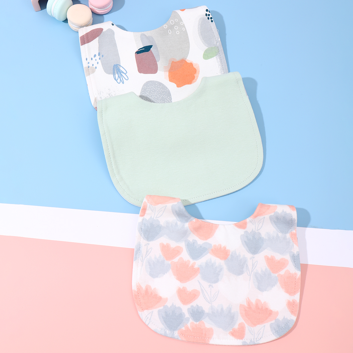 Waterproof Cotton Baby Bib – Soft, Cute & Absorbent for Boys & Girls