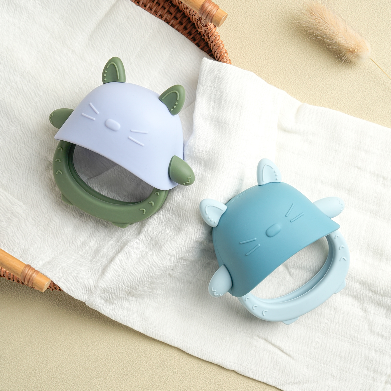 Baby Silicone Cat Glove Teether Toy - BPA Free, Removable & Safe for Toddlers - Image 4