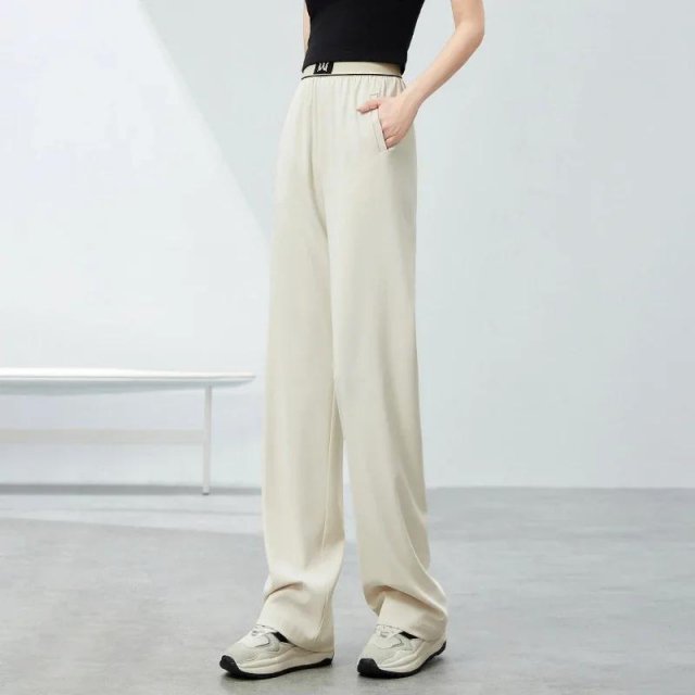 Straight Leg Loose Fit Sunscreen Pants for Women