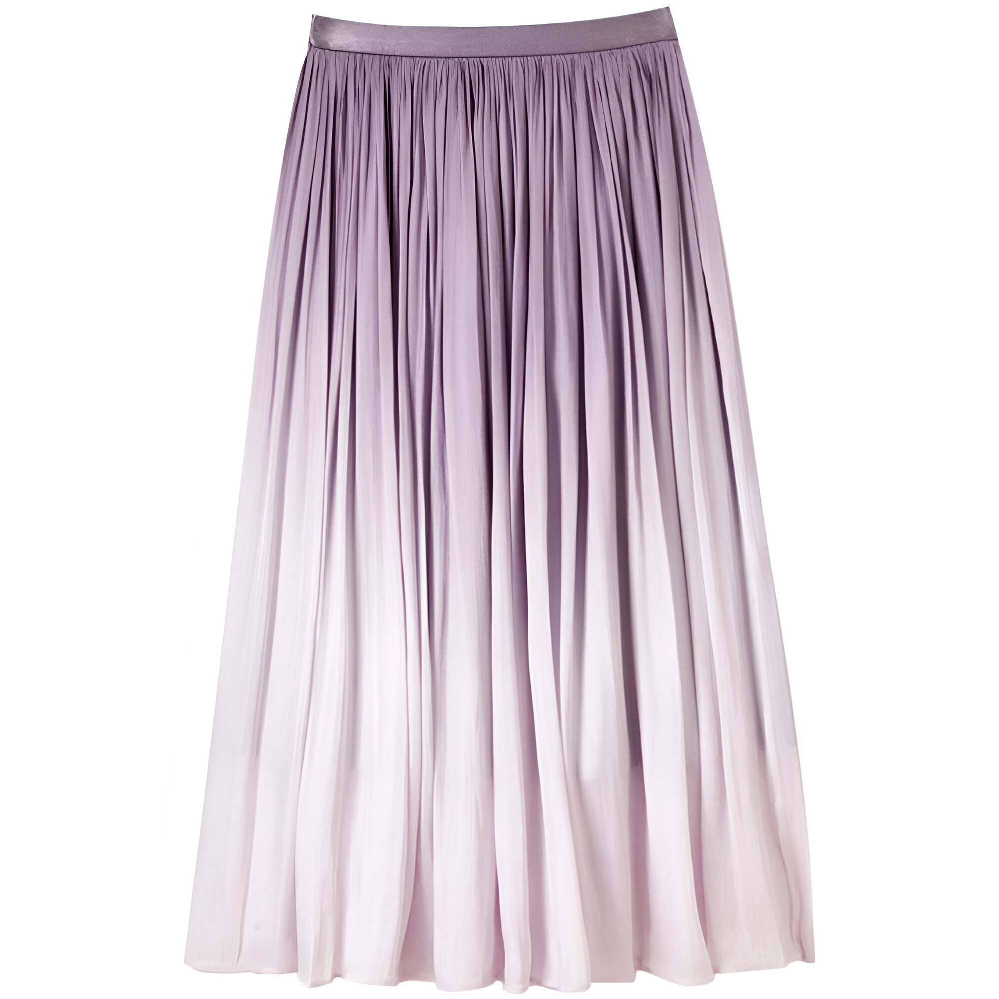 Elegant Gradient A-Line Midi Skirt for Women – Summer High Waist Office Style 7
