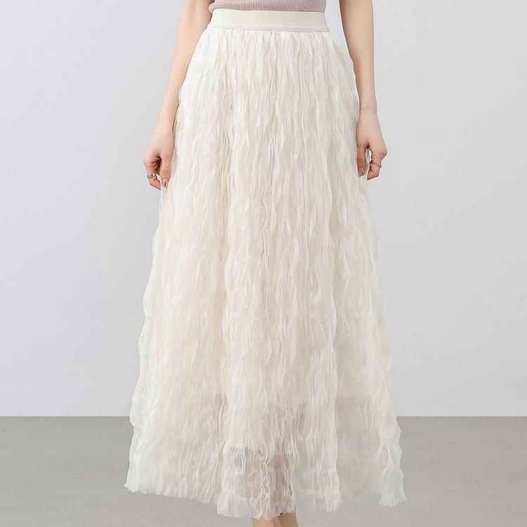 Sweet Style Mesh A-Line Ruffle Skirt for Women – Perfect for Spring & Summer 5