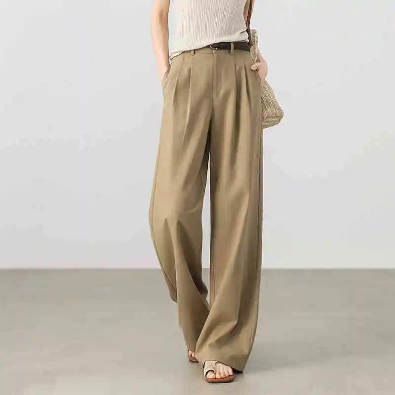 High-Waist Straight Lyocell Pants 2