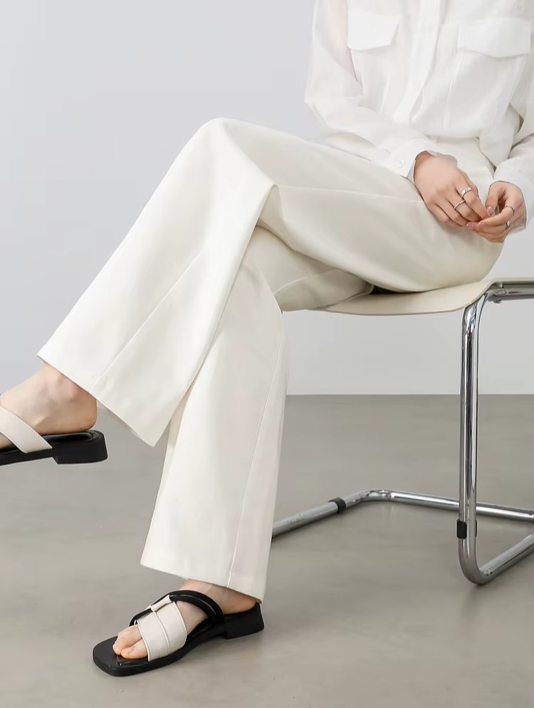 High-Waist Straight Lyocell Pants 6