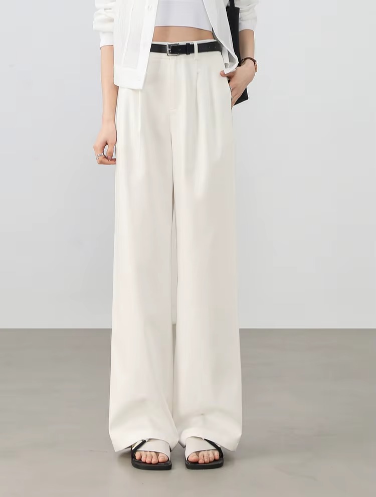 High-Waist Straight Lyocell Pants 7