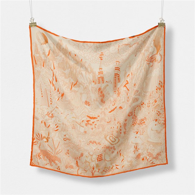Luxury Silk Square Scarf for Women