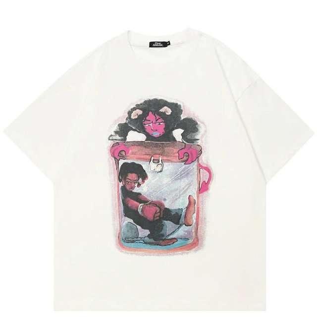 Funny Graphic Cotton T-Shirt for Men and Women