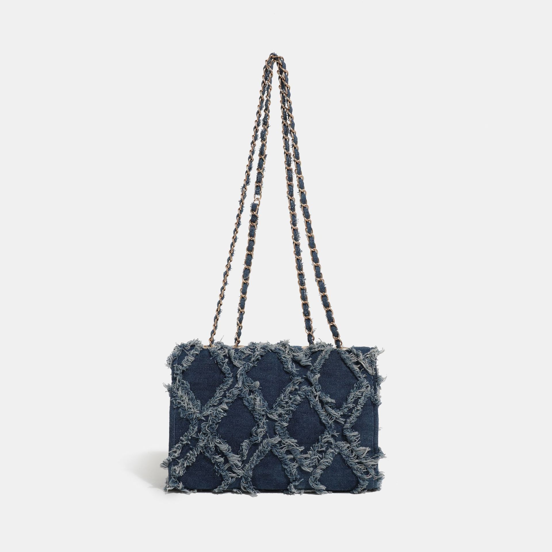 Trendy Denim Tweed Crossbody Bag 4