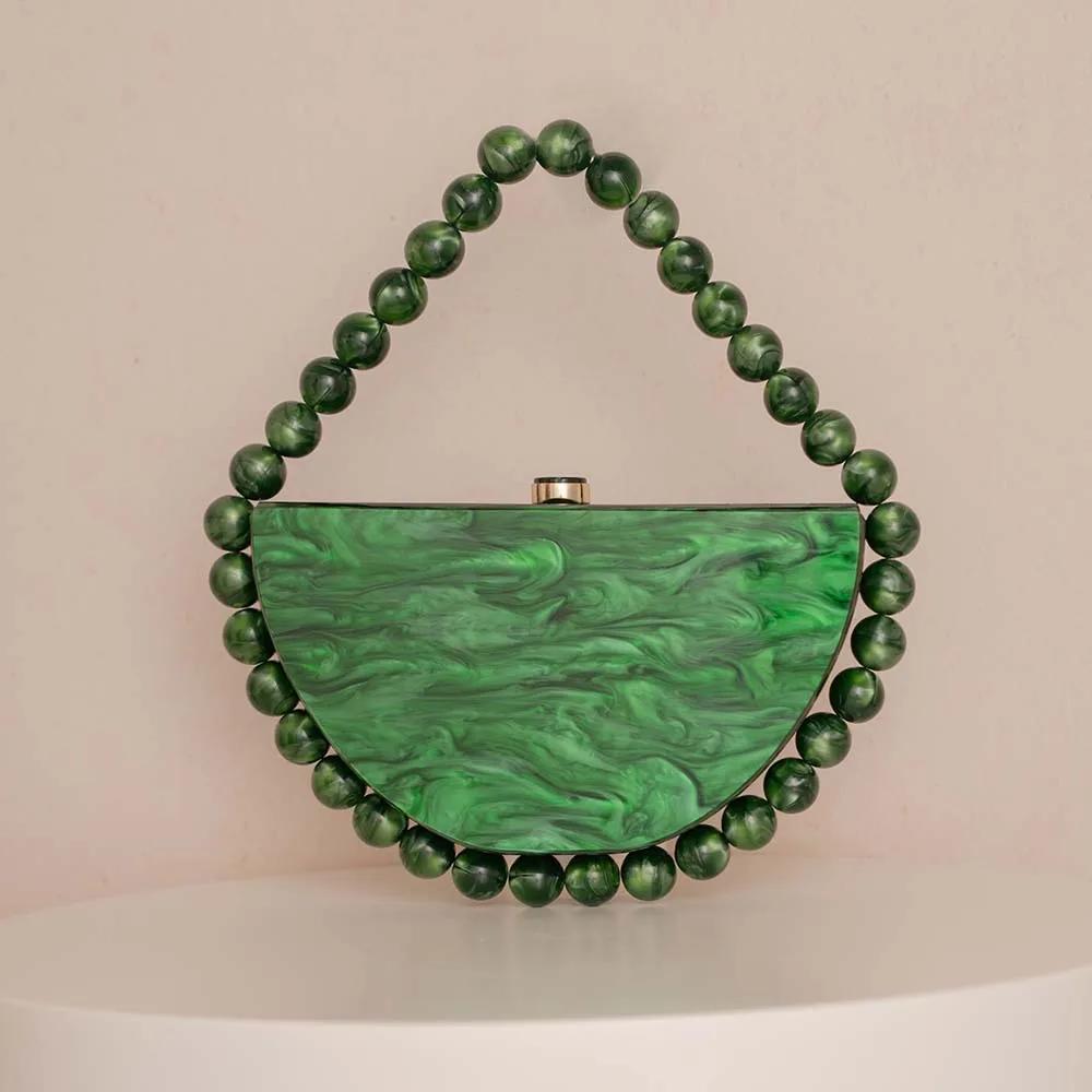 Luxury Acrylic Egg Shell Clutch Bag view 2