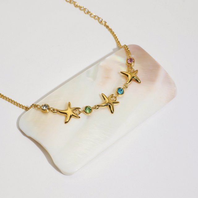 Women's 18K Gold-Plated Starfish Bracelet with Colorful Zircon for Ocean-Inspired Elegance 4 12ca17fdac1de0d5667a1a0be162e112.jpg