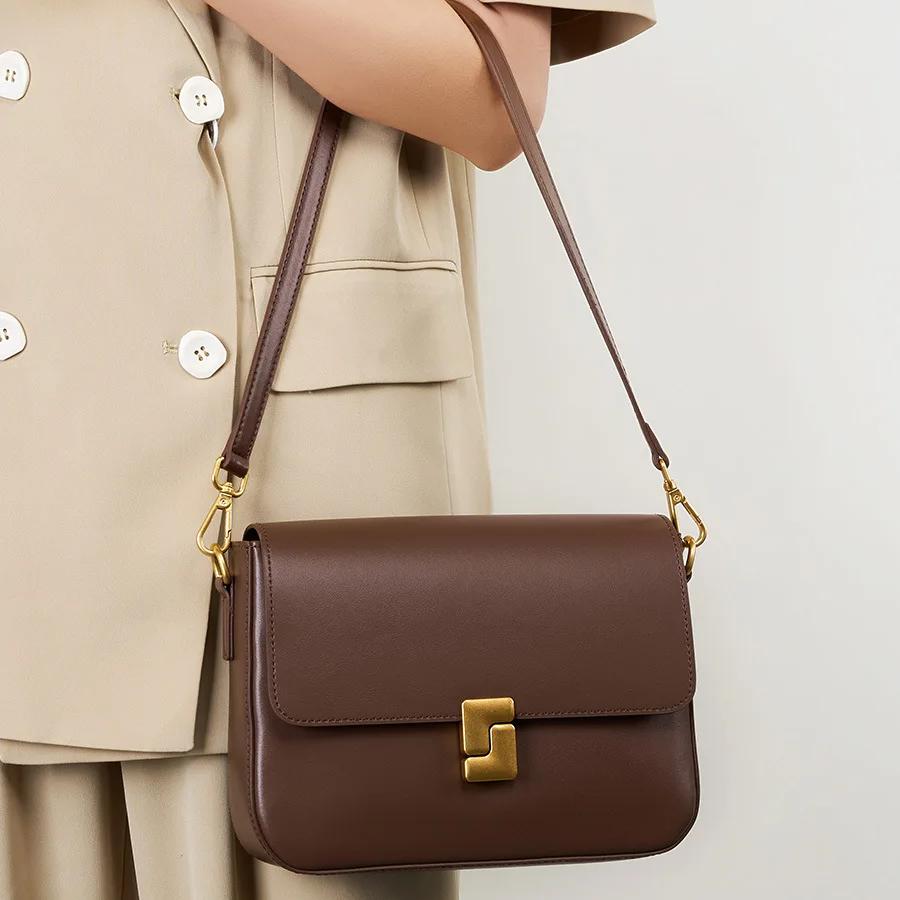 Genuine Leather Small Shoulder Bag for Women – Stylish Crossbody Satchel view 2
