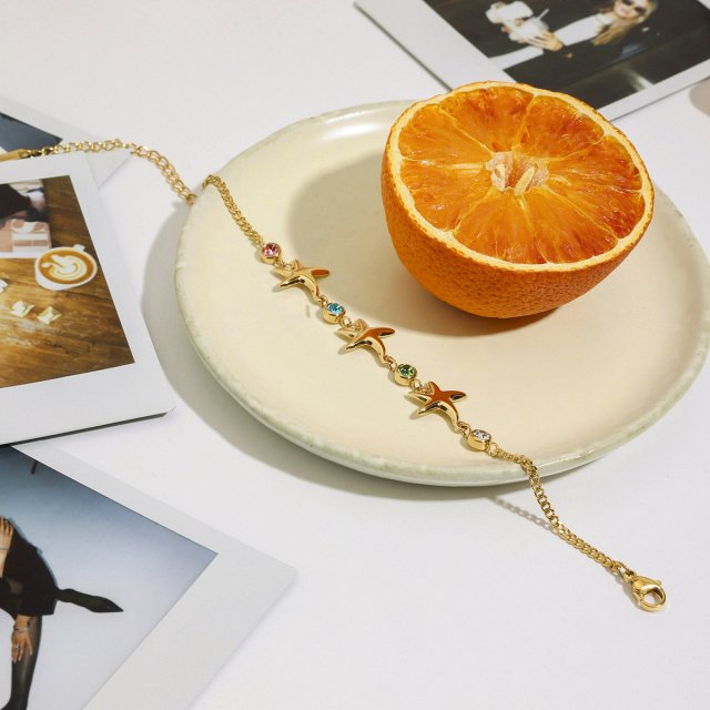 Women's 18K Gold-Plated Starfish Bracelet with Colorful Zircon for Ocean-Inspired Elegance 5 1746f9bcf42cc63b8f3c116beb76de26.jpg