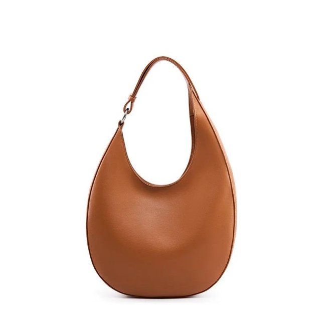 Genuine Leather Half Moon Shoulder Bag for Women – Chic & Versatile