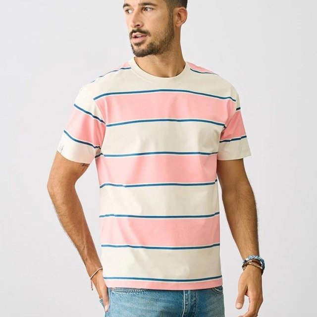Men's Summer Oversized Striped T-Shirt