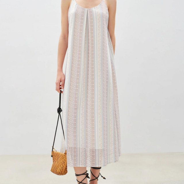 Boho Chic Strappy Midi Dress