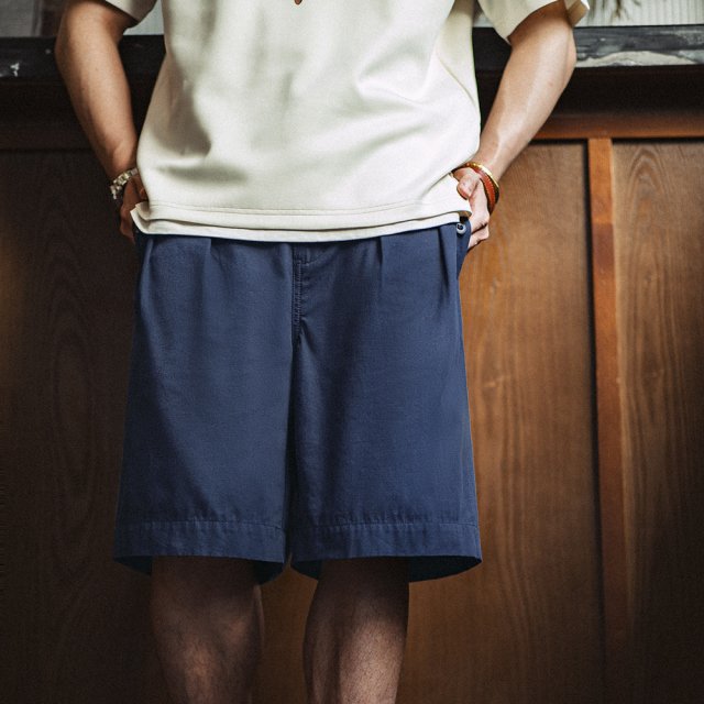 Men's Retro Gurkha Pleated Cotton Shorts