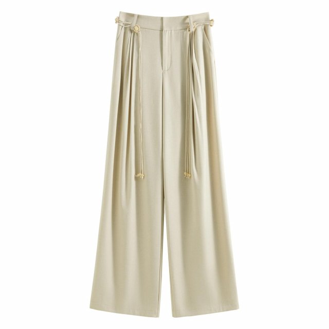 High Waist Wide Leg Casual Pants for Women