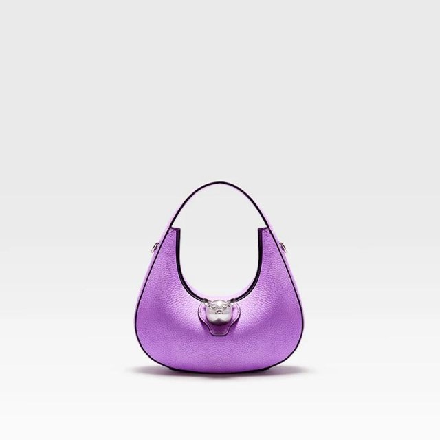 Luxury Genuine Leather Cat Design Shoulder Handbag for Women