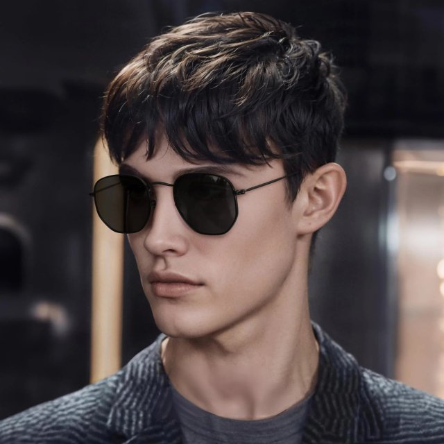 Polarized Hexagonal Metal Sunglasses