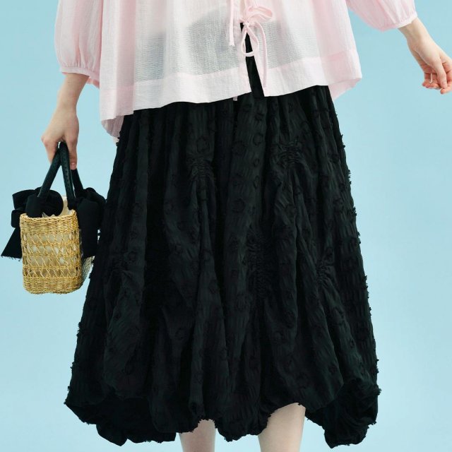 Women's Artistic Floral Cut A-Line Skirt