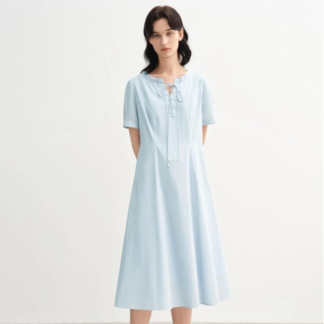 Summer Minimalist French Style Cotton Dress