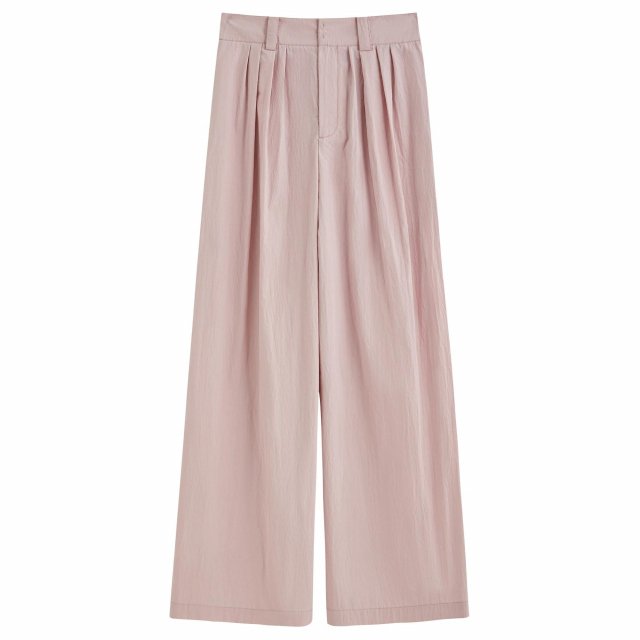 Summer Women's Relaxed Straight Leg High-Waist Trousers