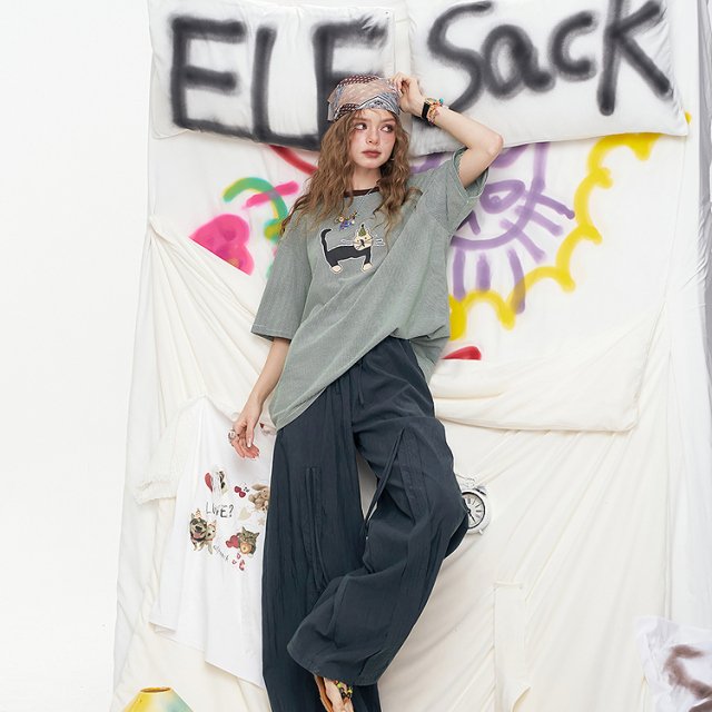 Women's Summer Casual Loose Wide Leg Pants – Mid-Rise, Full-Length 3 c74a4100081c1594be433a7b687537be.jpg